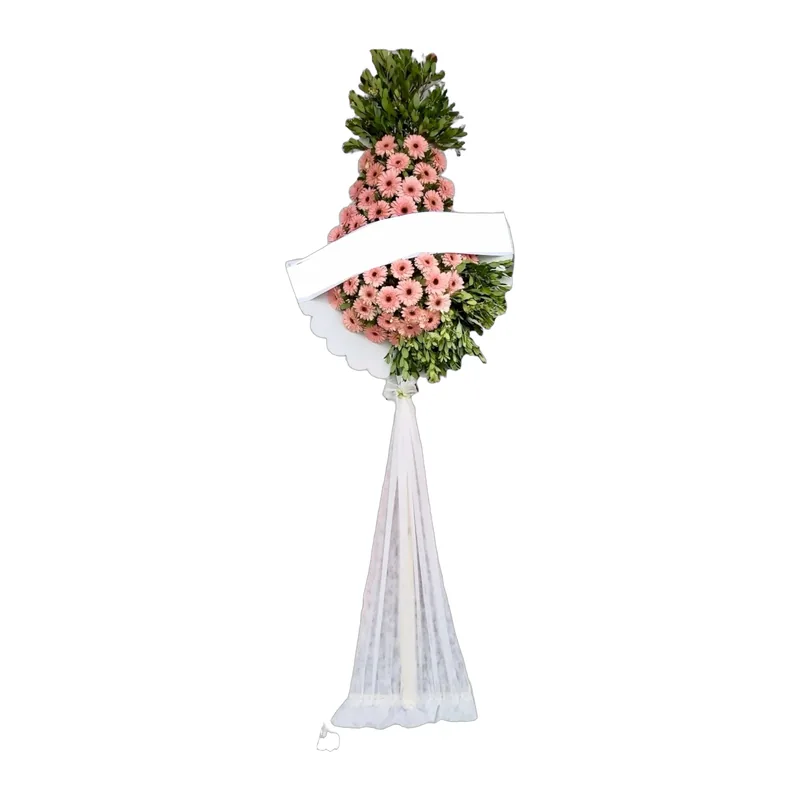 Pembe Gerbera Çelenk