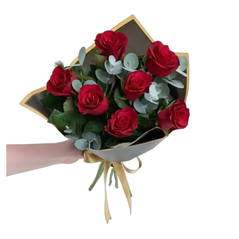 7 Kırmızı Gül Buketi