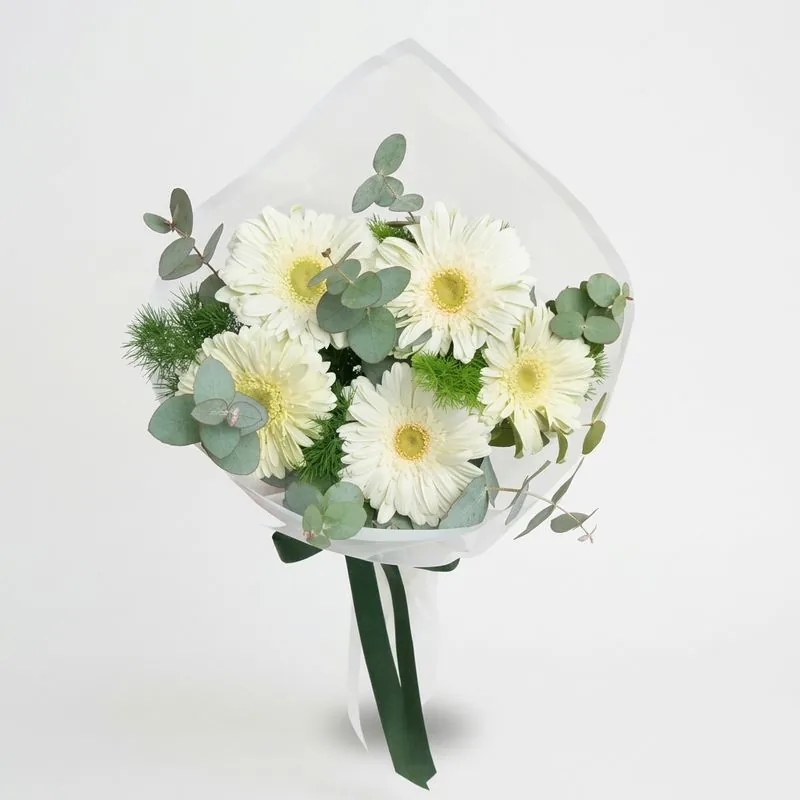 Beyaz Gerbera Buketi