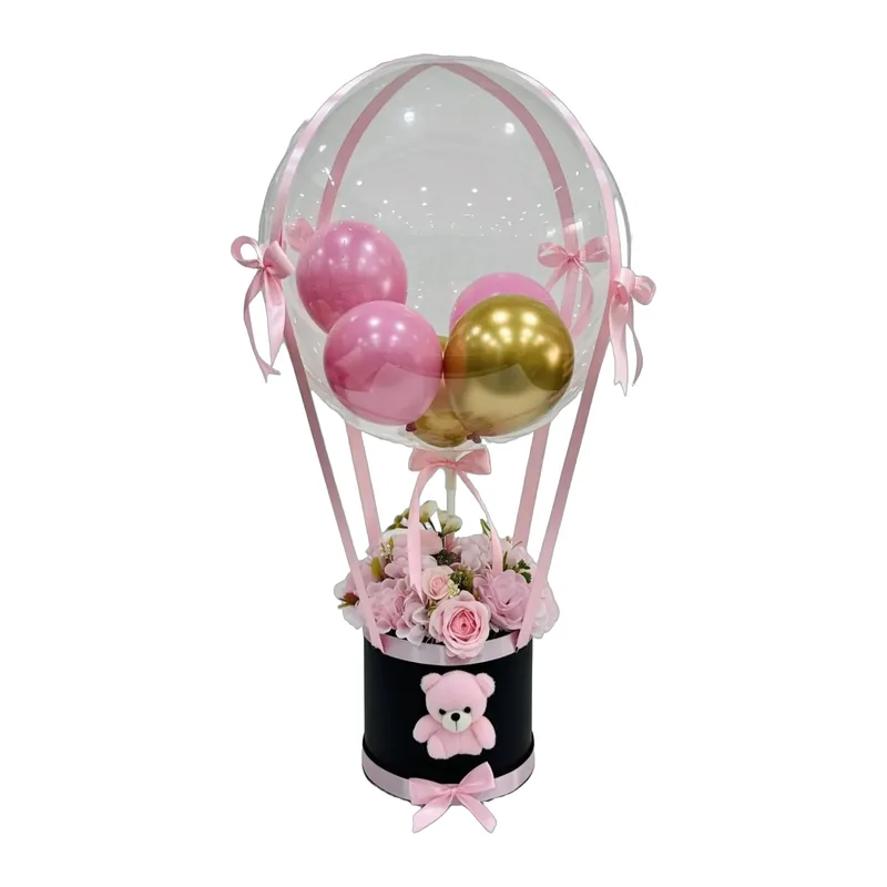 Hoş Geldin Kız Bebek Balonlu Aranjman